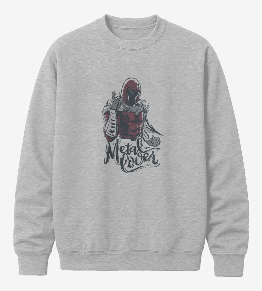 Poleron polo Gris Melange de Metal lover