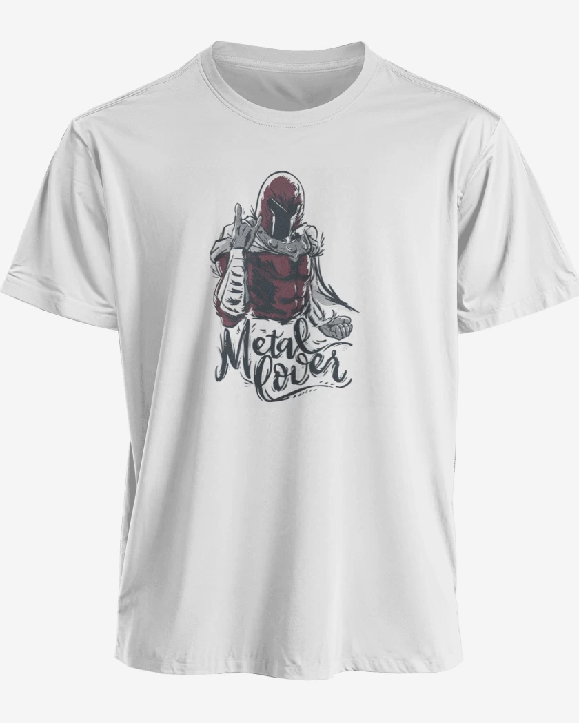 Polera premium Blanco de Metal lover