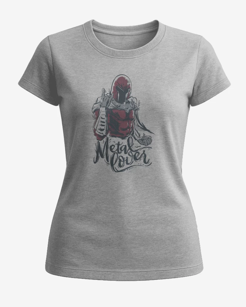 Polera de Mujer Gris Melange de Metal lover