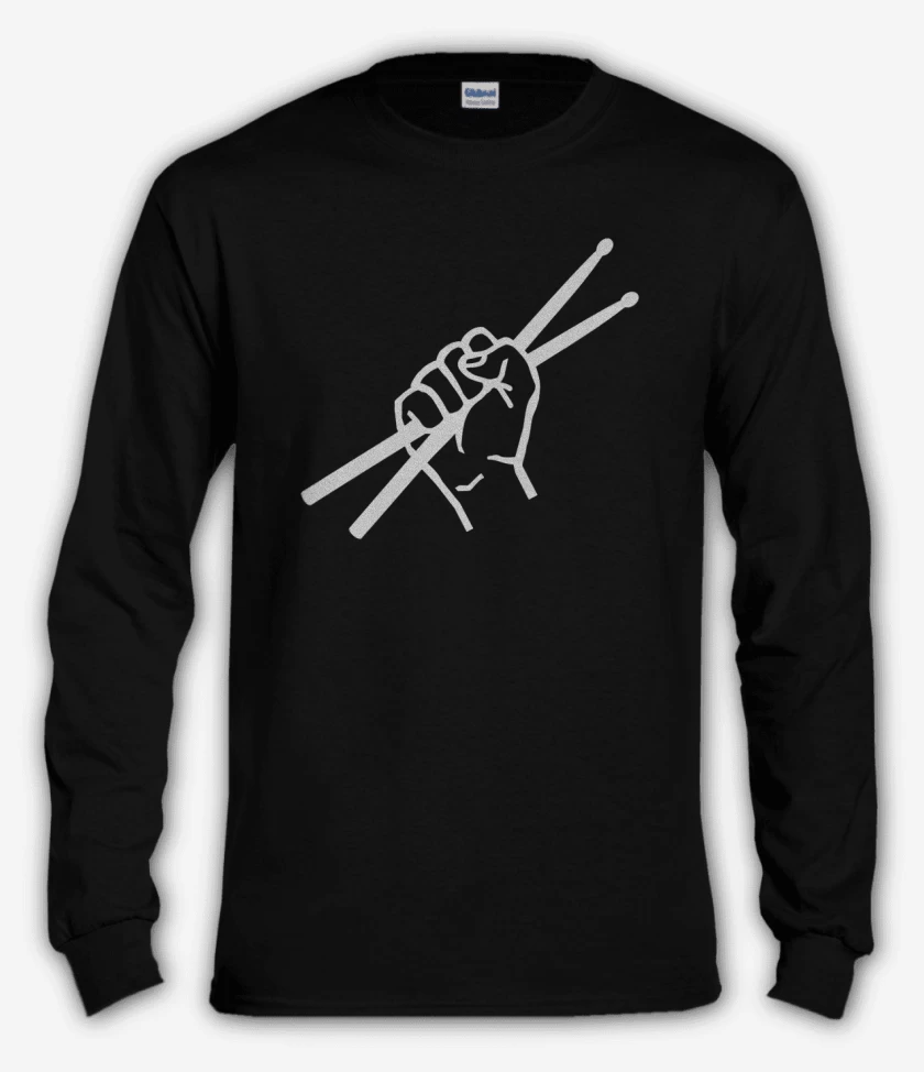 Polera manga larga Negro de Puñobaquetas 