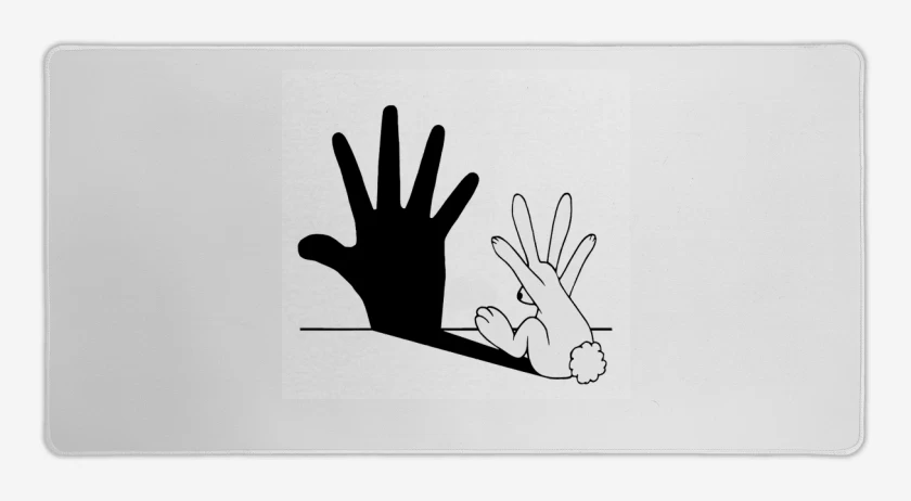 Mouse pad Gamer Blanco de Bunnyhand