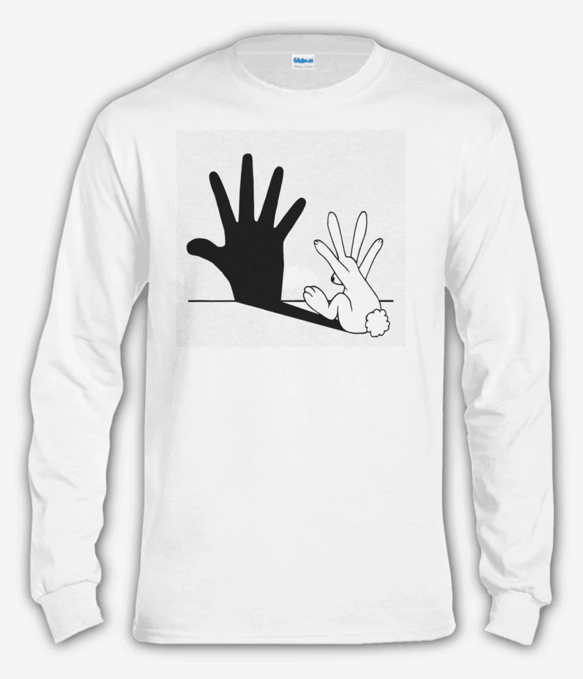 Polera manga larga Blanco de Bunnyhand