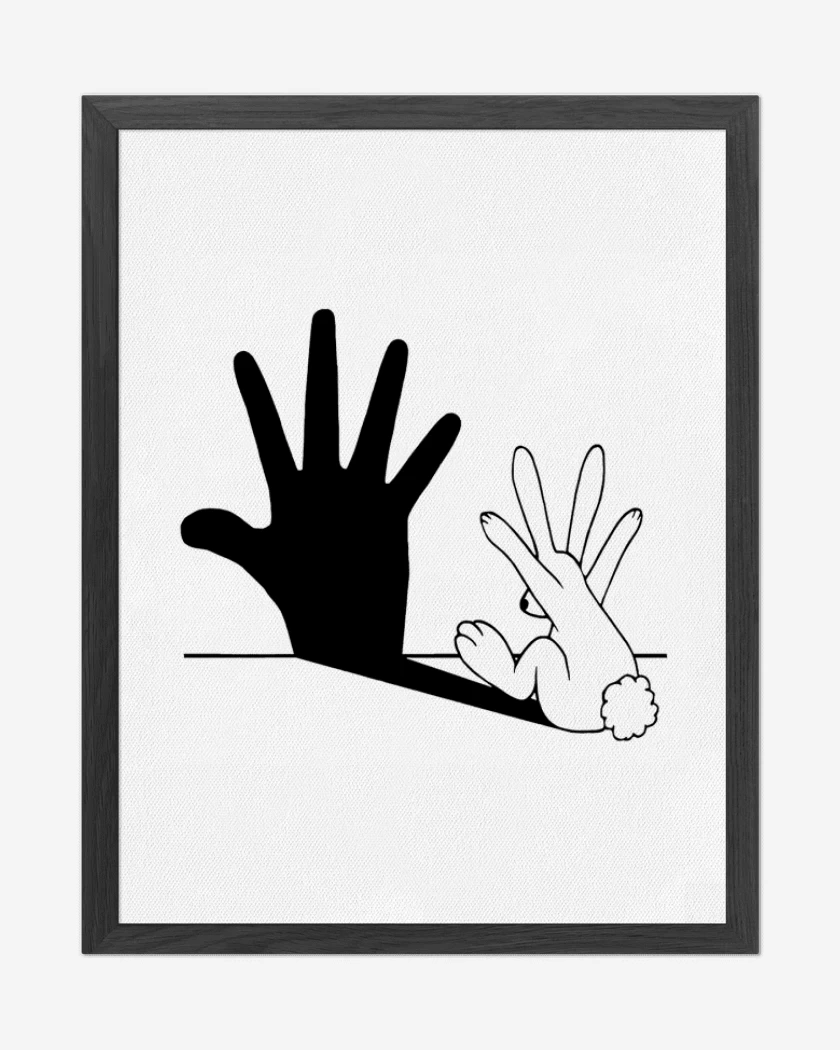 Cuadro decorativo Blanco de Bunnyhand