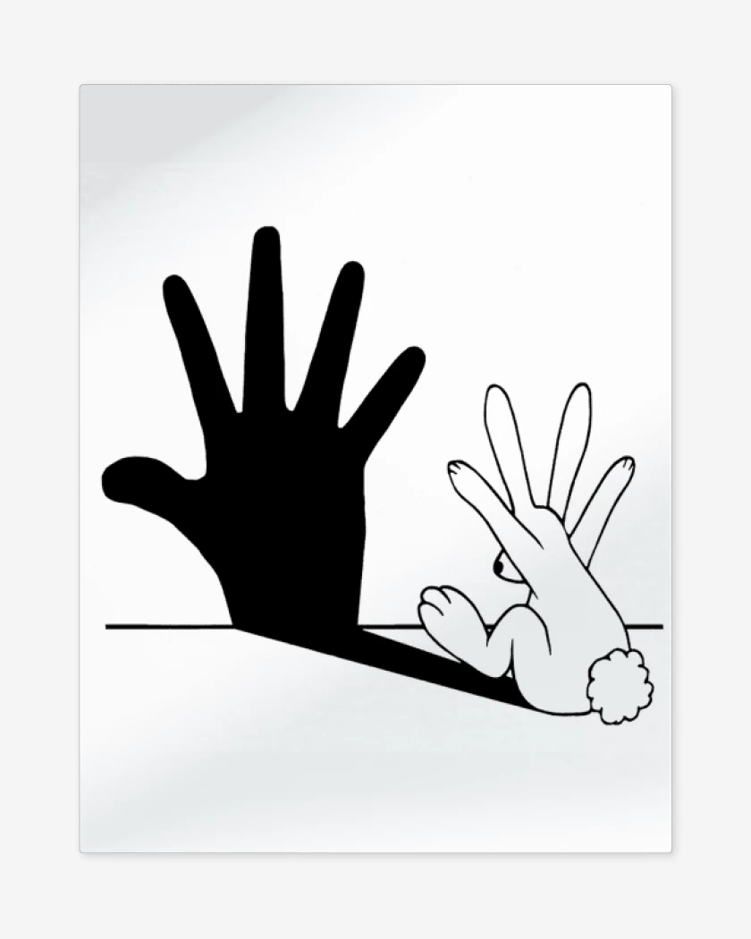 Print metalico Blanco de Bunnyhand