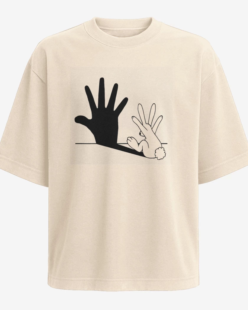 Polera Oversize Beige de Bunnyhand