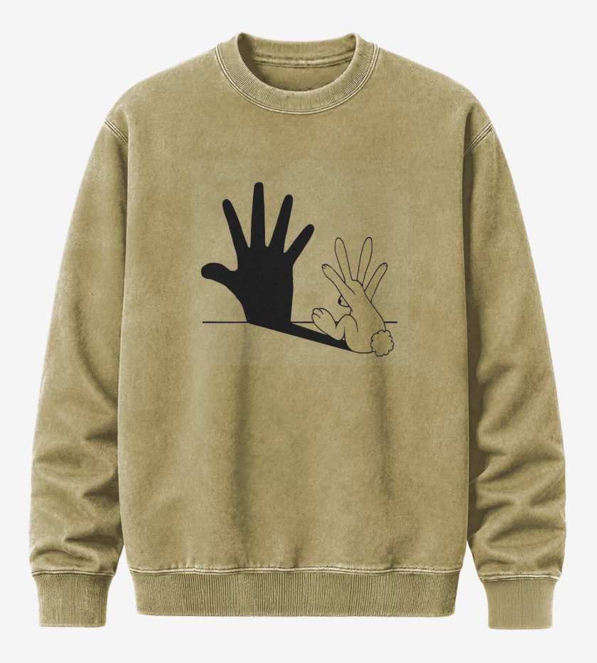 Poleron Polo Acid Wash Beige de Bunnyhand