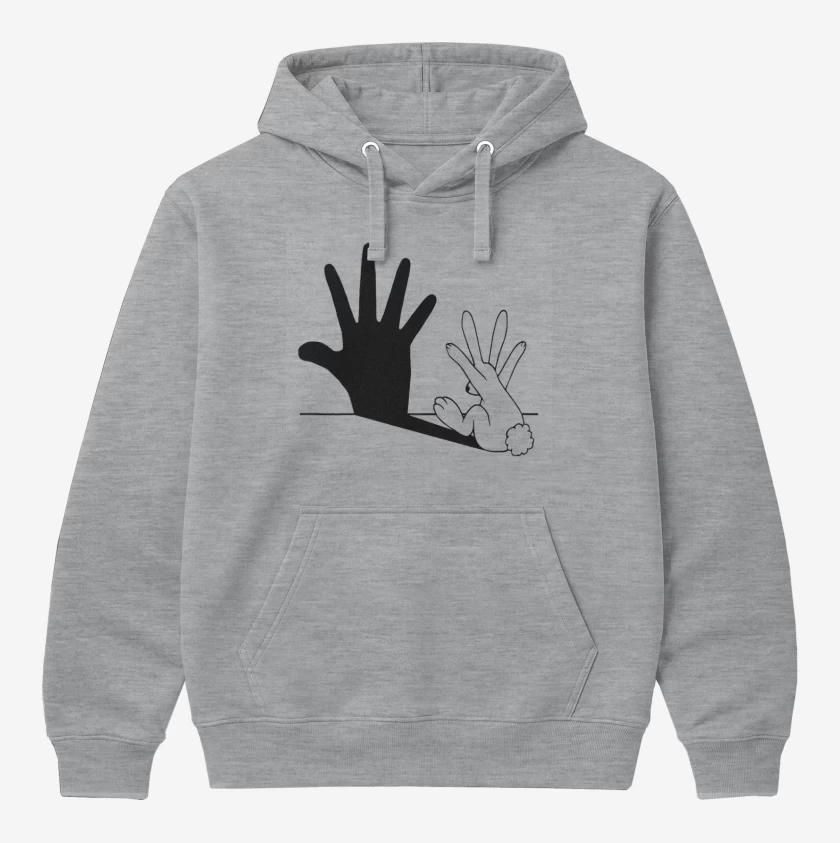 Polerón Canguro Gris Melange de Bunnyhand