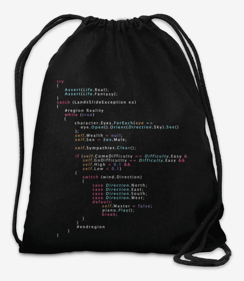 Mochila Negro de Try cash life