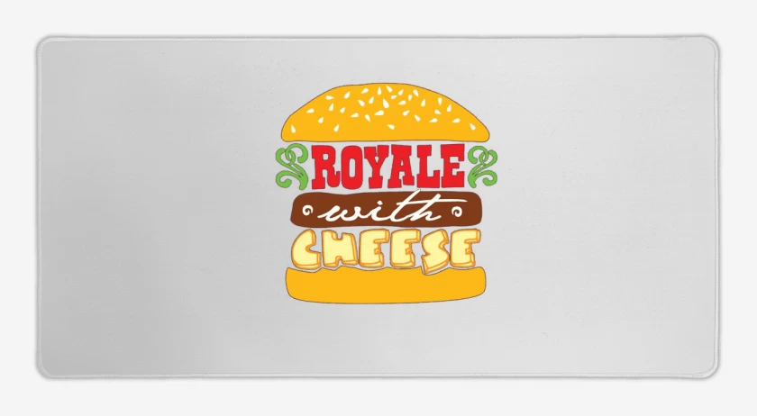 Mouse pad Gamer Blanco de Royal con queso 