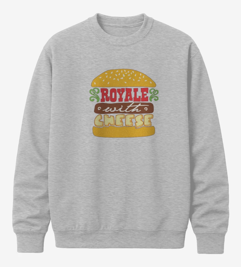 Poleron polo Gris Melange de Royal con queso 