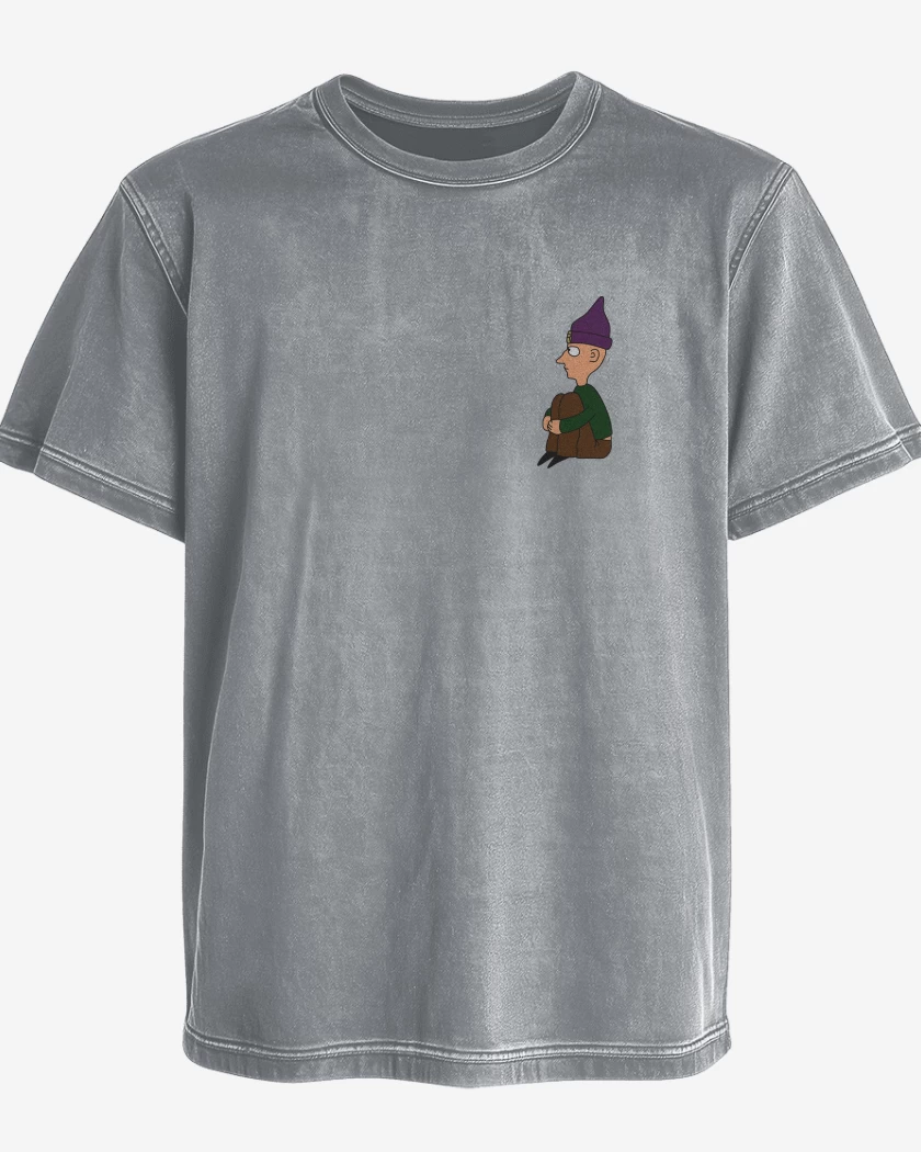 Polera desgastada Gris Melange de PARANOID 