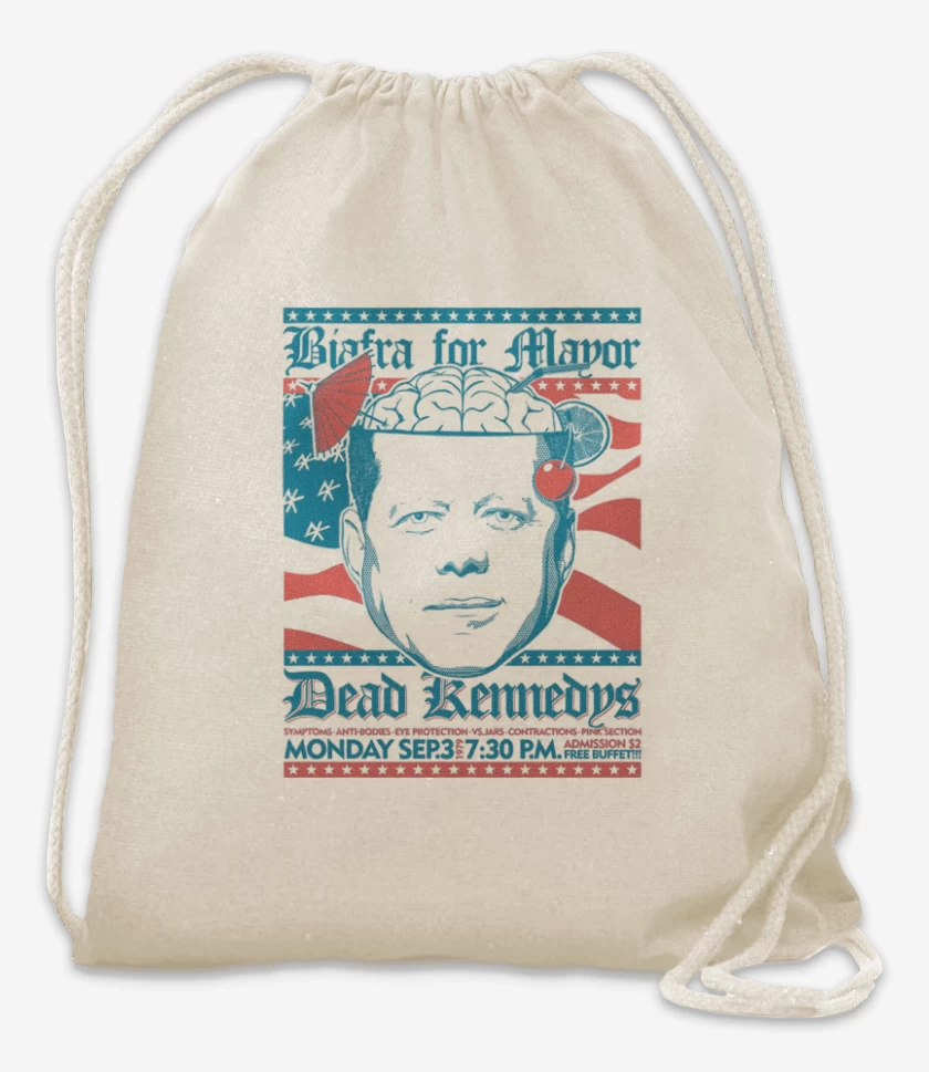 Mochila Blanco de Dead Kennedys afiche 1979