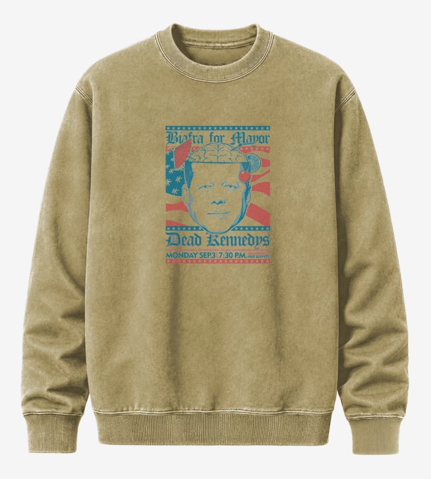 Poleron Polo Acid Wash Beige de Dead Kennedys afiche 1979
