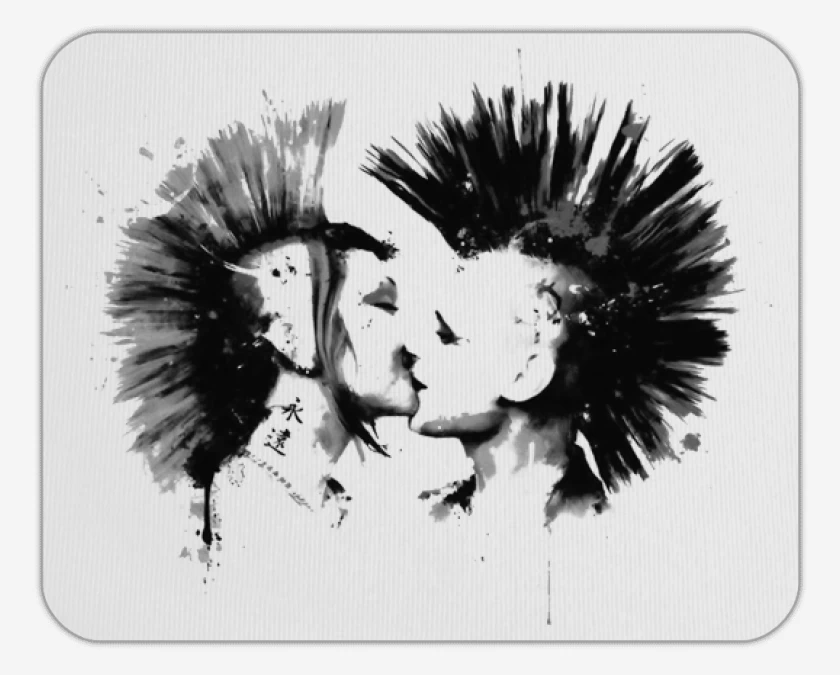 Mousepad Blanco de Punk Love 