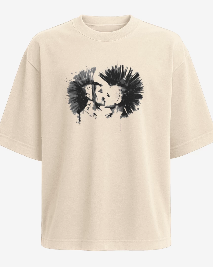 Polera Oversize Beige de Punk Love 
