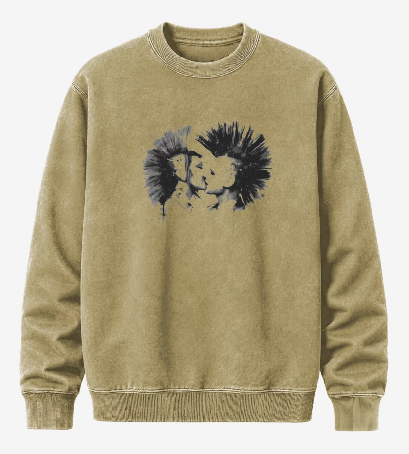 Poleron Polo Acid Wash Beige de Punk Love 