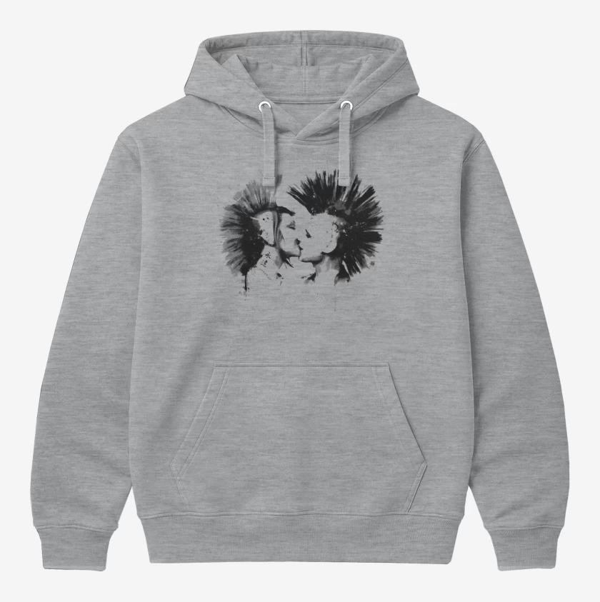 Polerón Canguro Gris Melange de Punk Love 