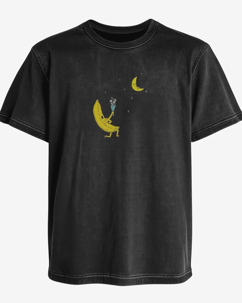 Polera desgastada Banana enamorada 