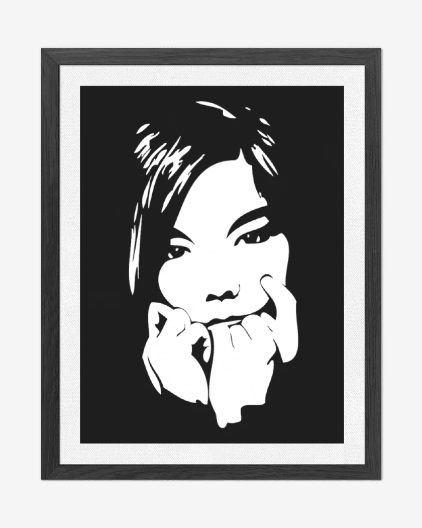 Cuadro decorativo Negro de BJORK 