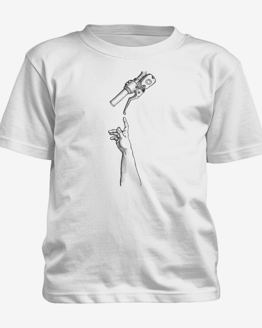 Polera de niño Blanco de Creacion de Adán Cleta 