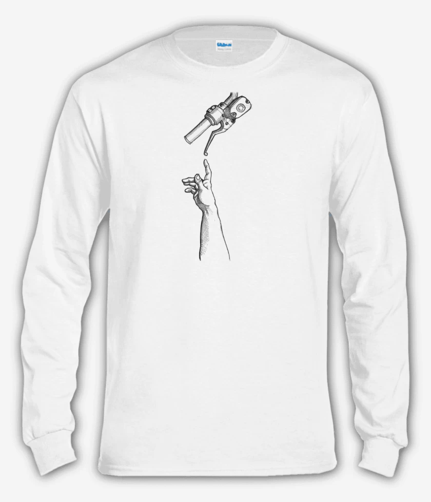 Polera manga larga Blanco de Creacion de Adán Cleta 