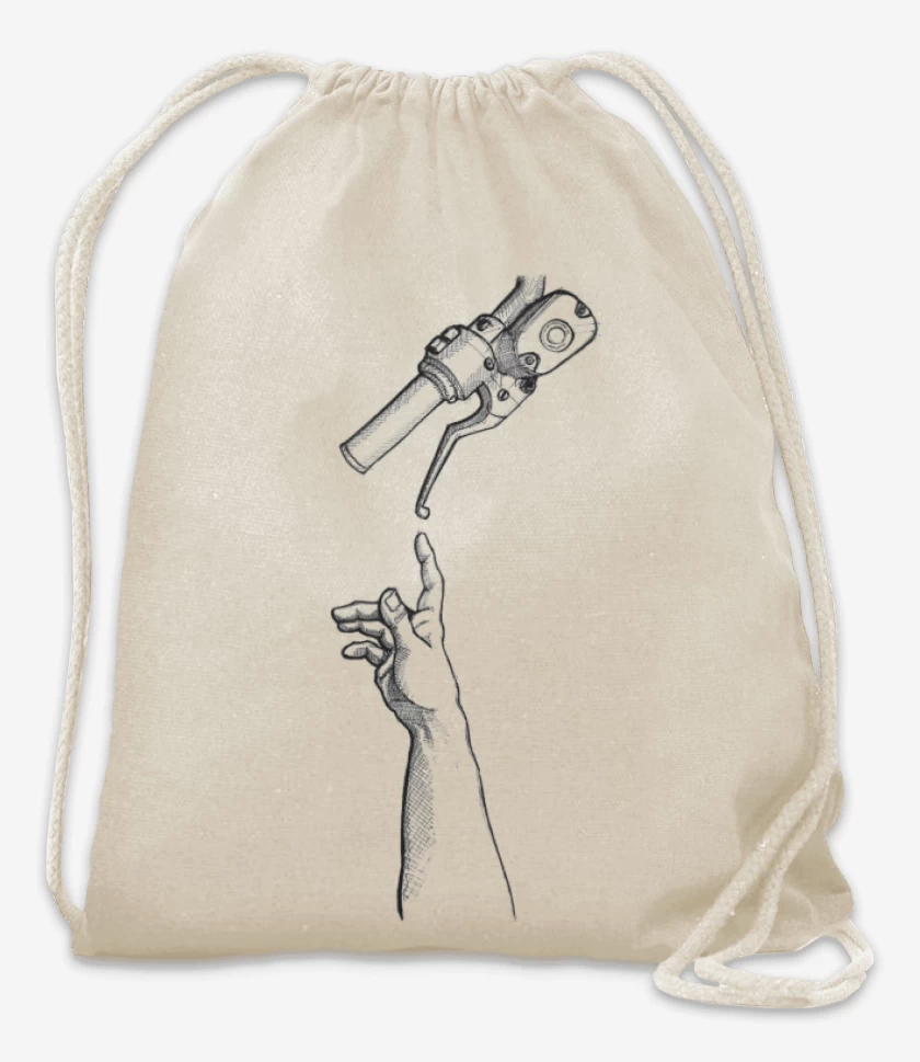 Mochila Blanco de Creacion de Adán Cleta 