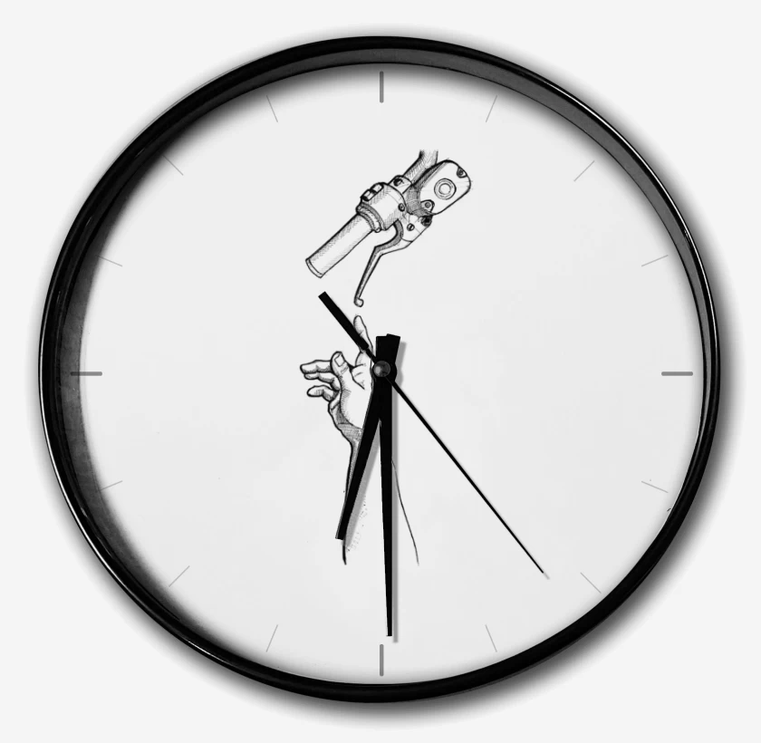 Reloj Blanco de Creacion de Adán Cleta 