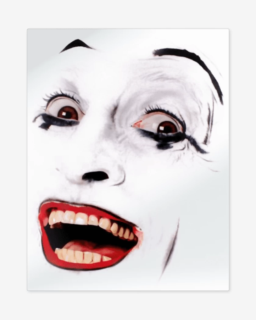 Print metalico Blanco de Marcel Marceau