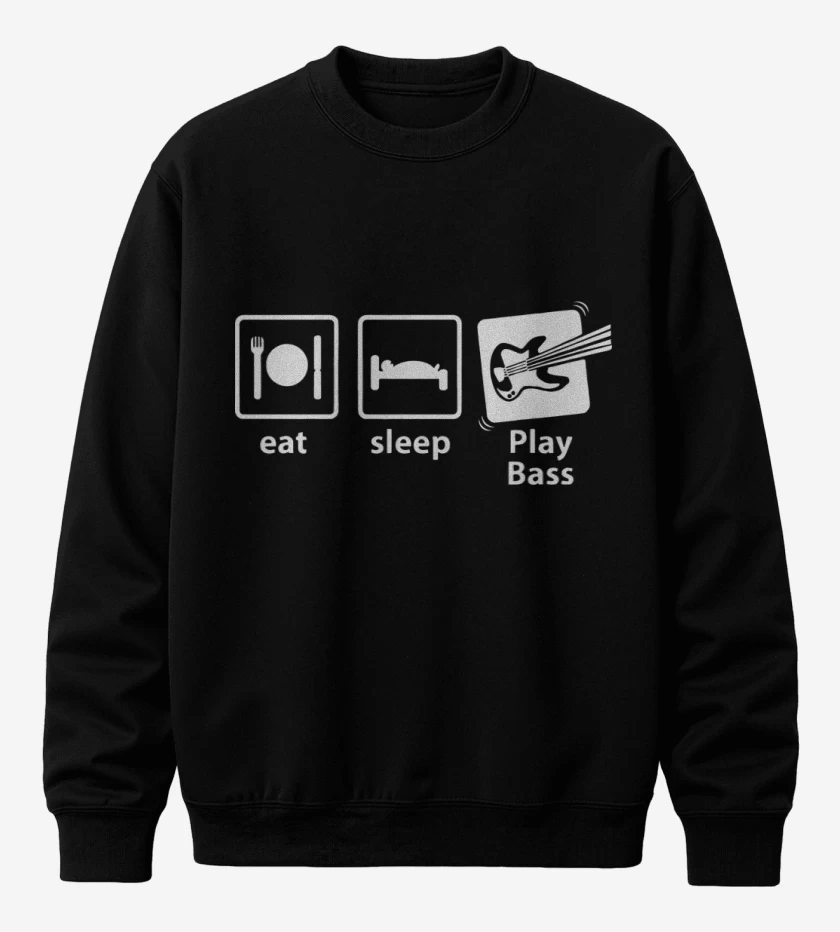 Poleron polo Eat Sleep Play Bass