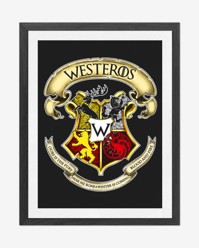 Cuadro decorativo Negro de Westeros