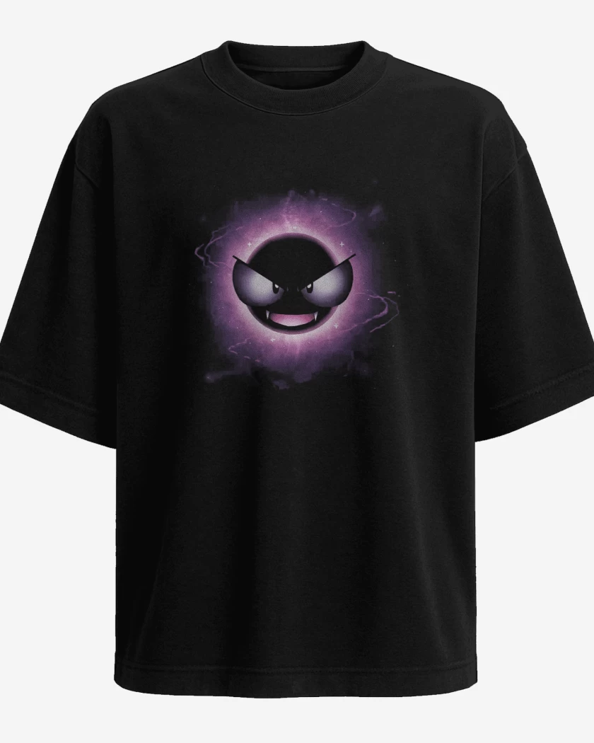 Polera Oversize Negro de Gastly