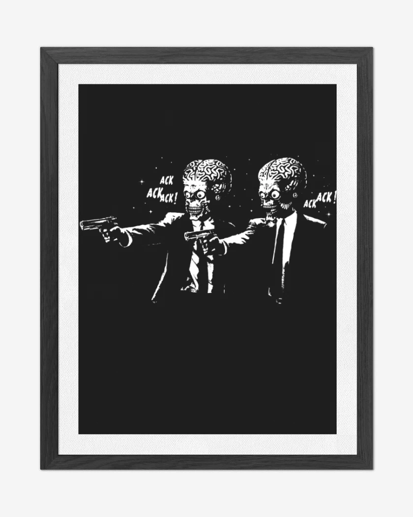 Cuadro decorativo Negro de Ack attack