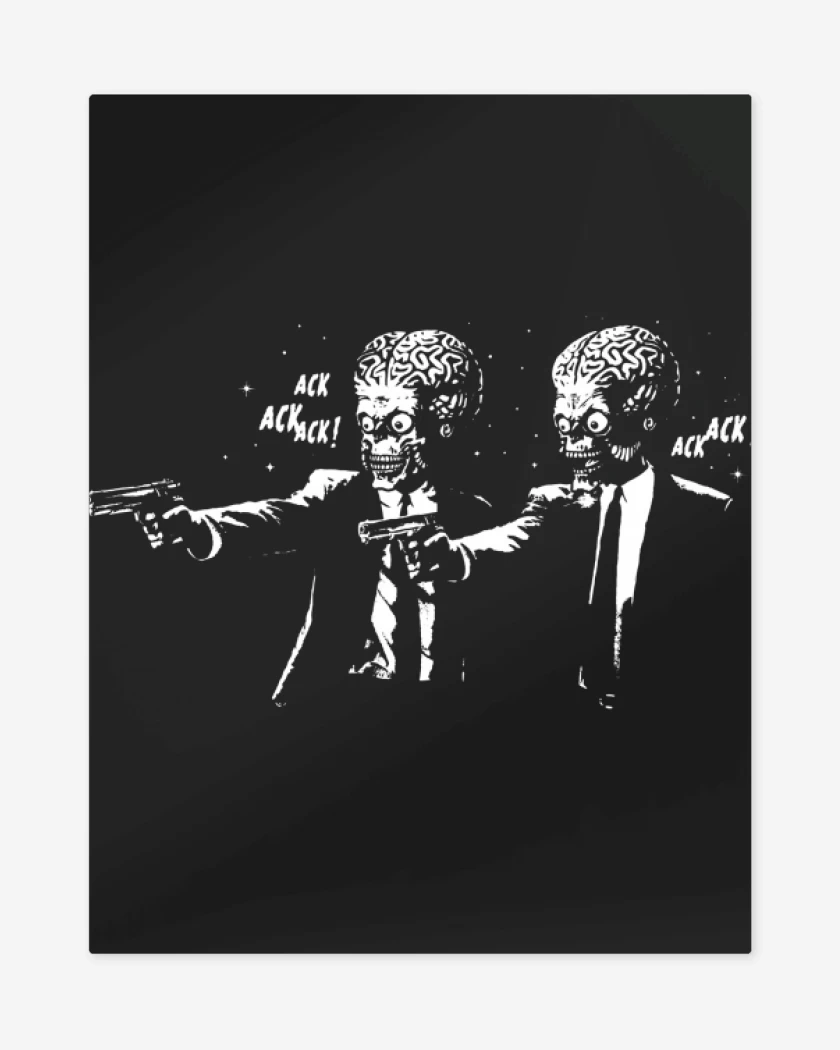 Print metalico Negro de Ack attack