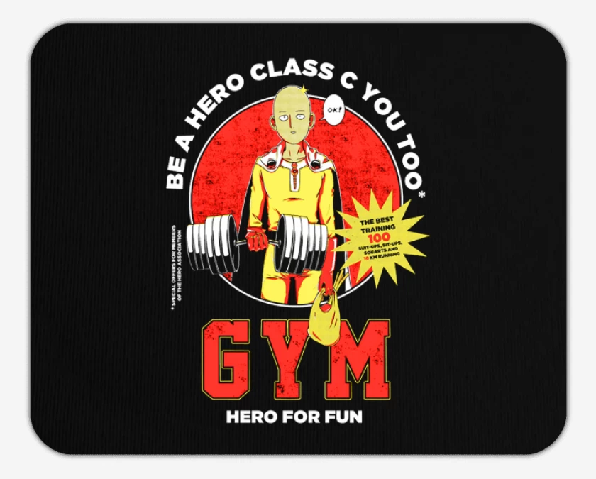 Mousepad Saitama hero gym