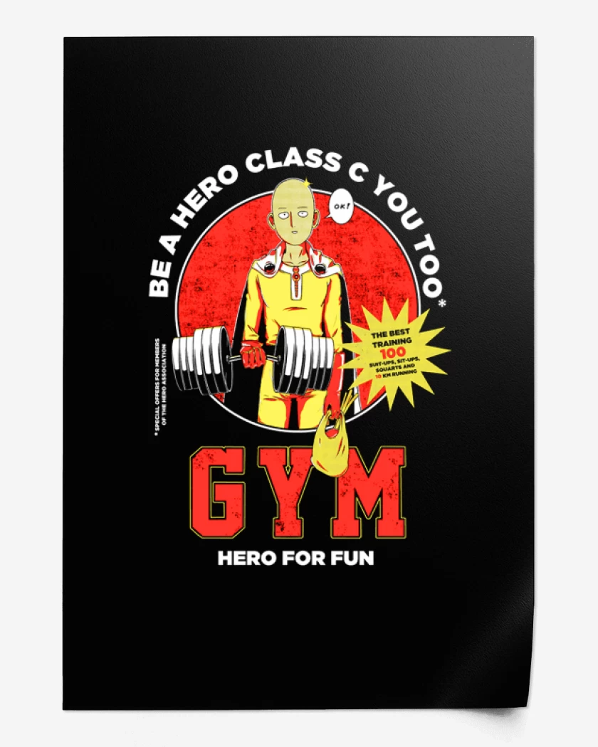 Print Saitama hero gym