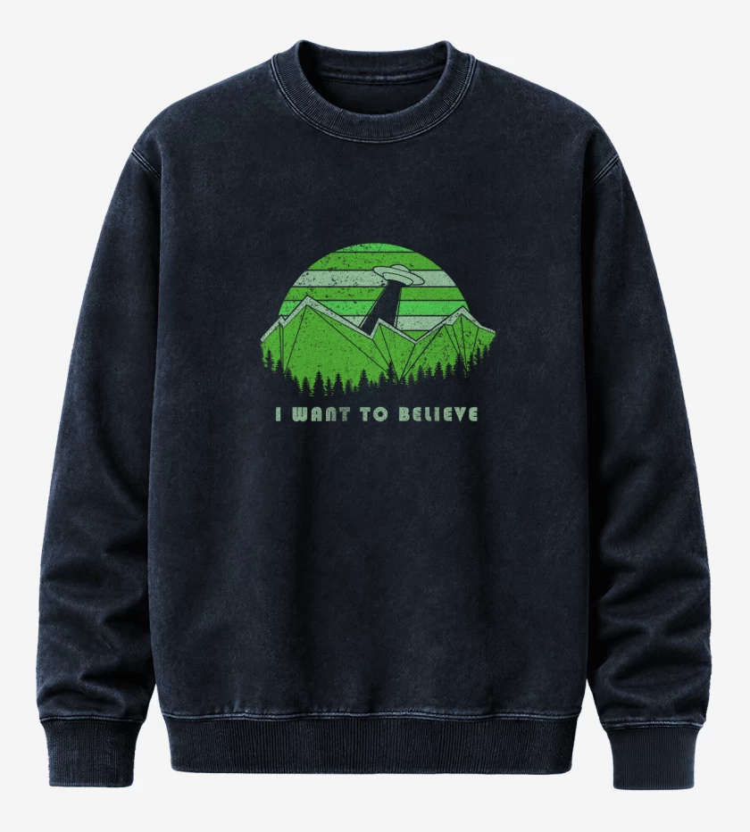 Poleron Polo Acid Wash Azul Marino de I want to believe 