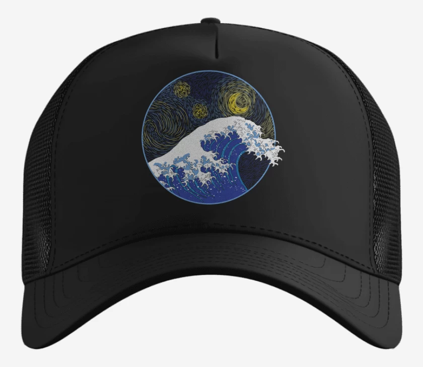 Gorro La gran ola starry night