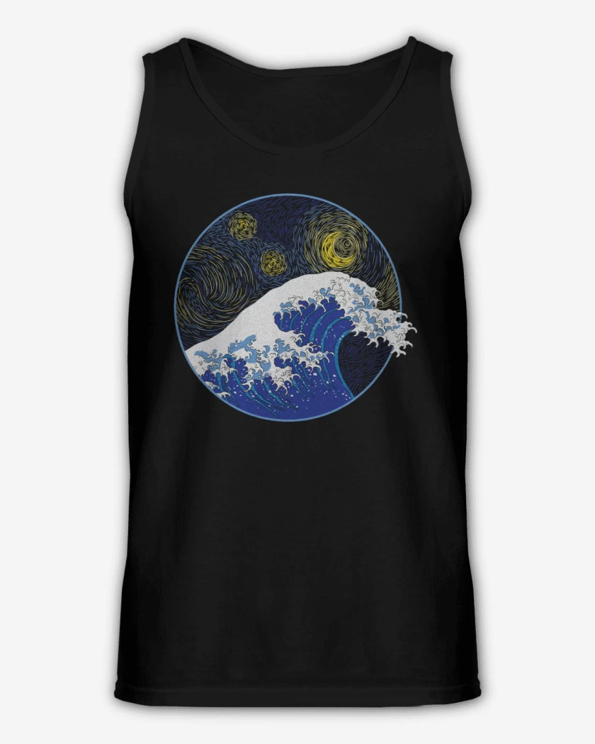 Sudadera La gran ola starry night