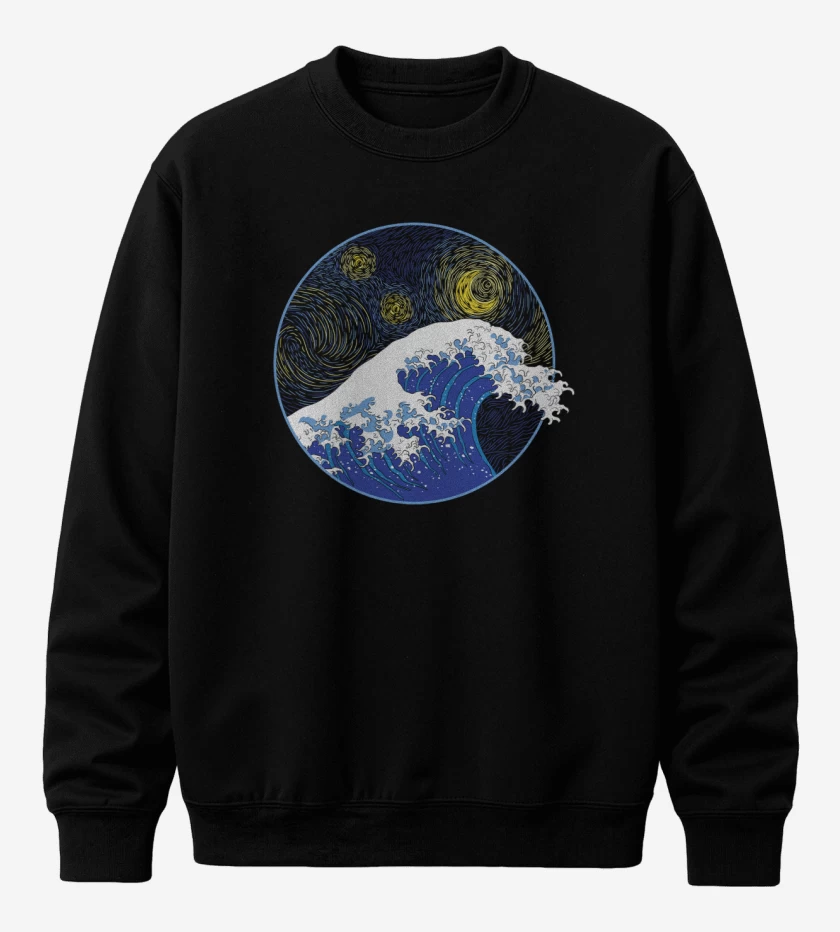 Poleron polo La gran ola starry night