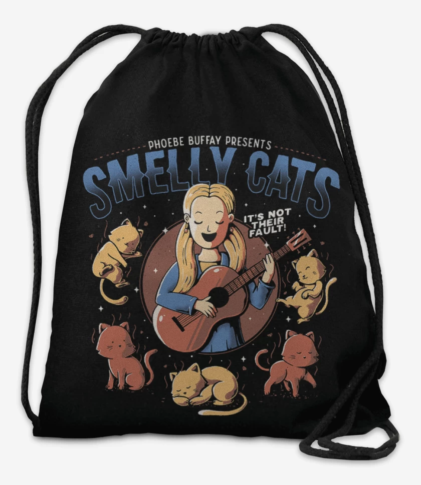 Mochila Negro de Phoebe smelly cat