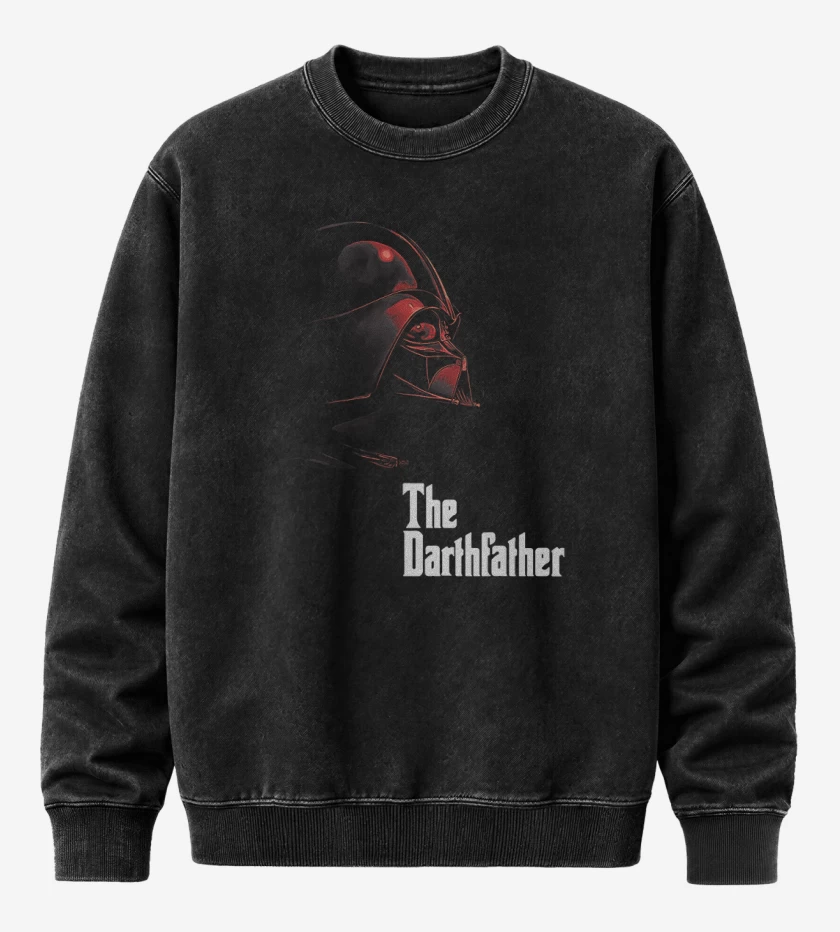 Poleron Polo Acid Wash Negro de SW - The DarthFather