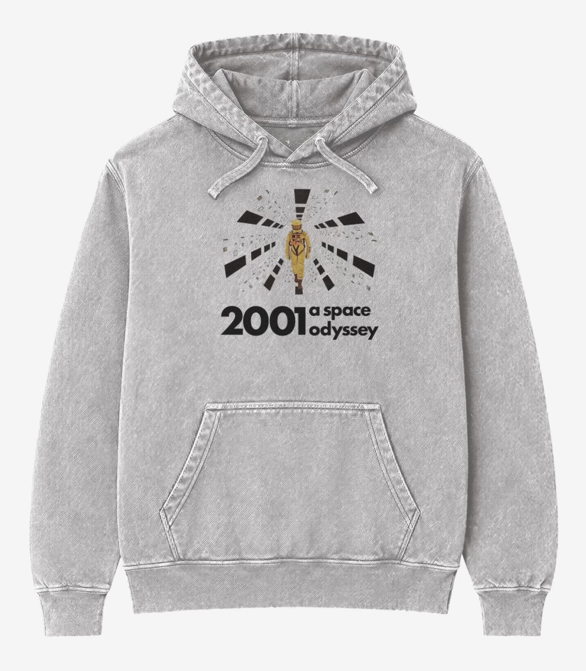 Poleron Canguro Acid Wash Gris Melange de 2001 ODYSSEY