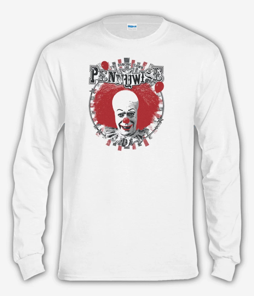 Polera manga larga Blanco de It the dancing clown