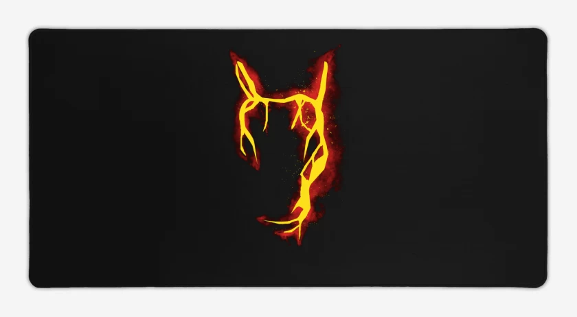 Mouse pad Gamer Negro de Charizard