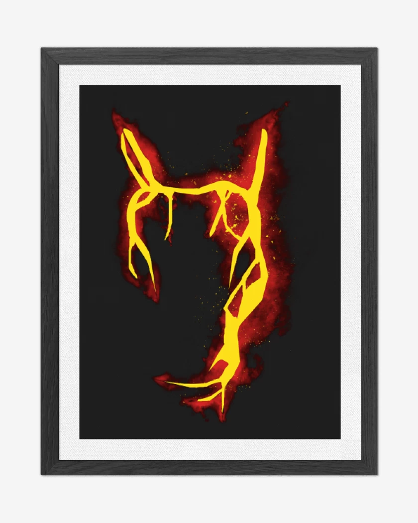 Cuadro decorativo Negro de Charizard