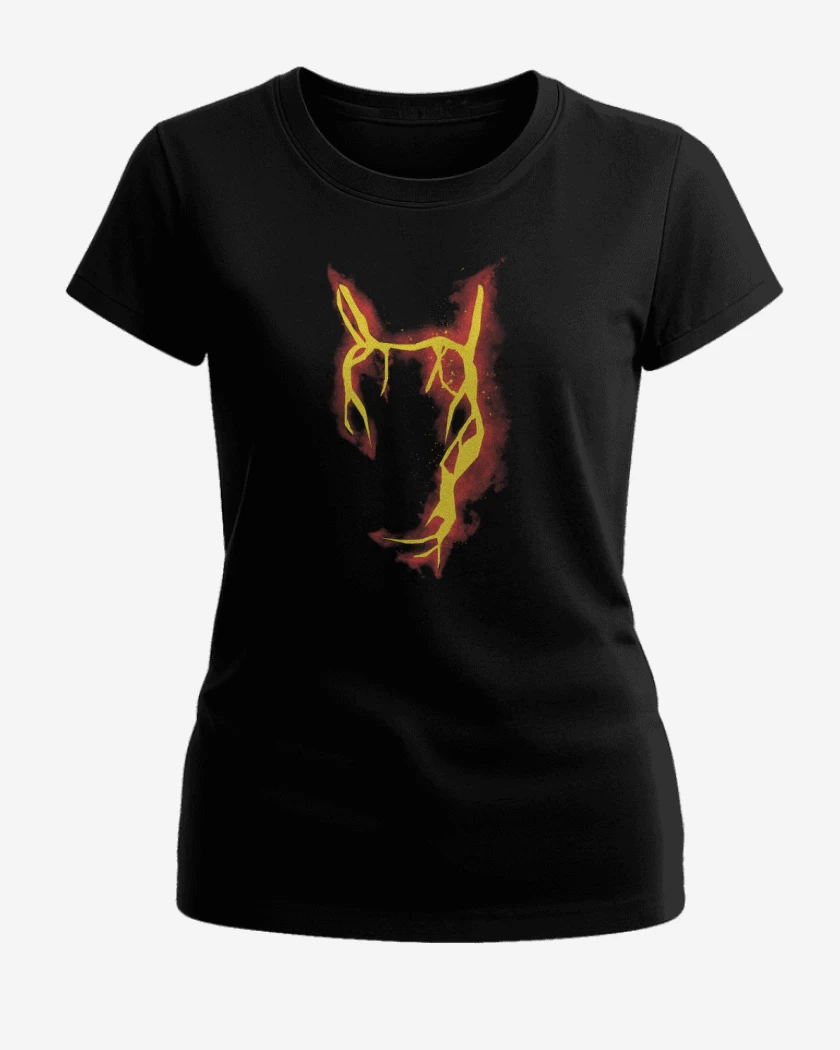 Polera de Mujer Negro de Charizard