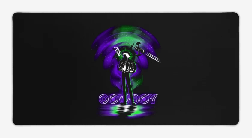 Mouse pad Gamer Negro de Space cowboy bebop