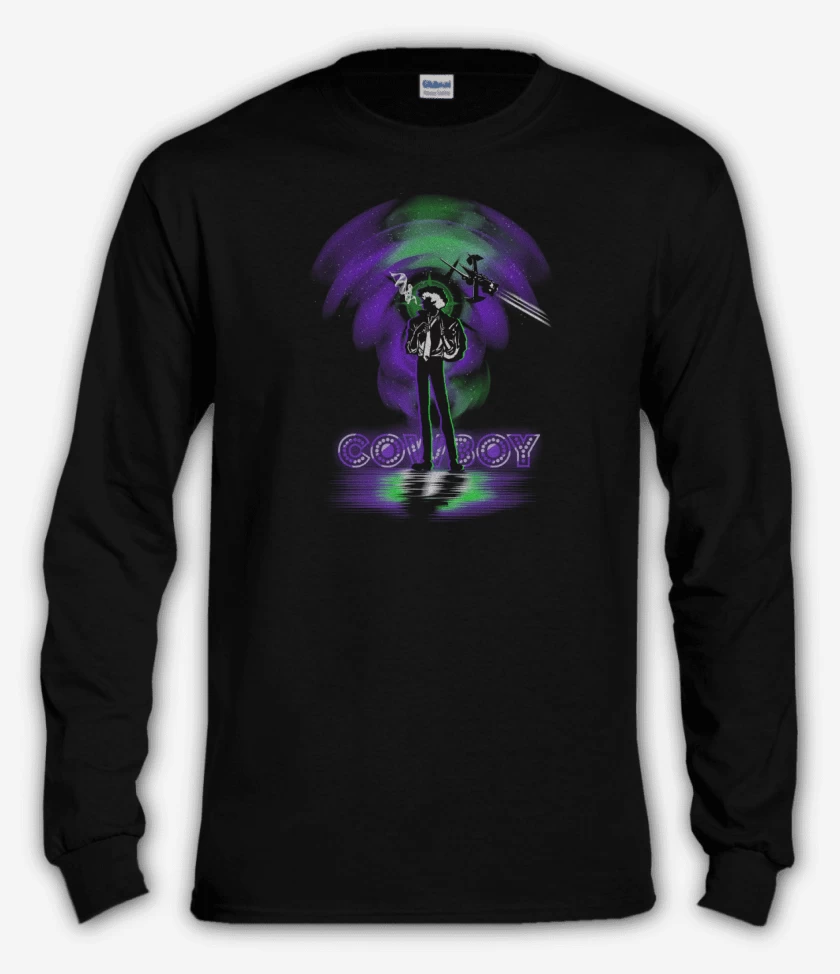 Polera manga larga Negro de Space cowboy bebop