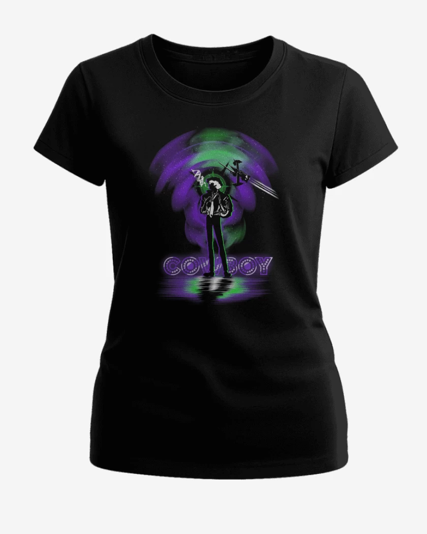 Polera de Mujer Negro de Space cowboy bebop