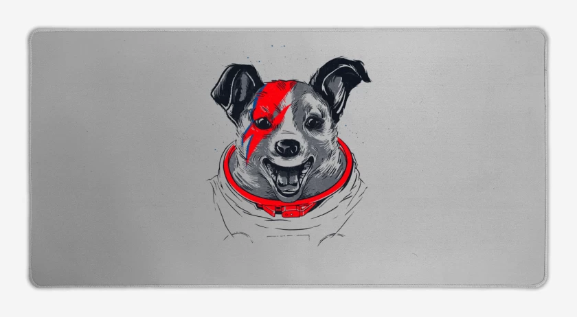 Mouse pad Gamer Gris Melange de Laika stardust